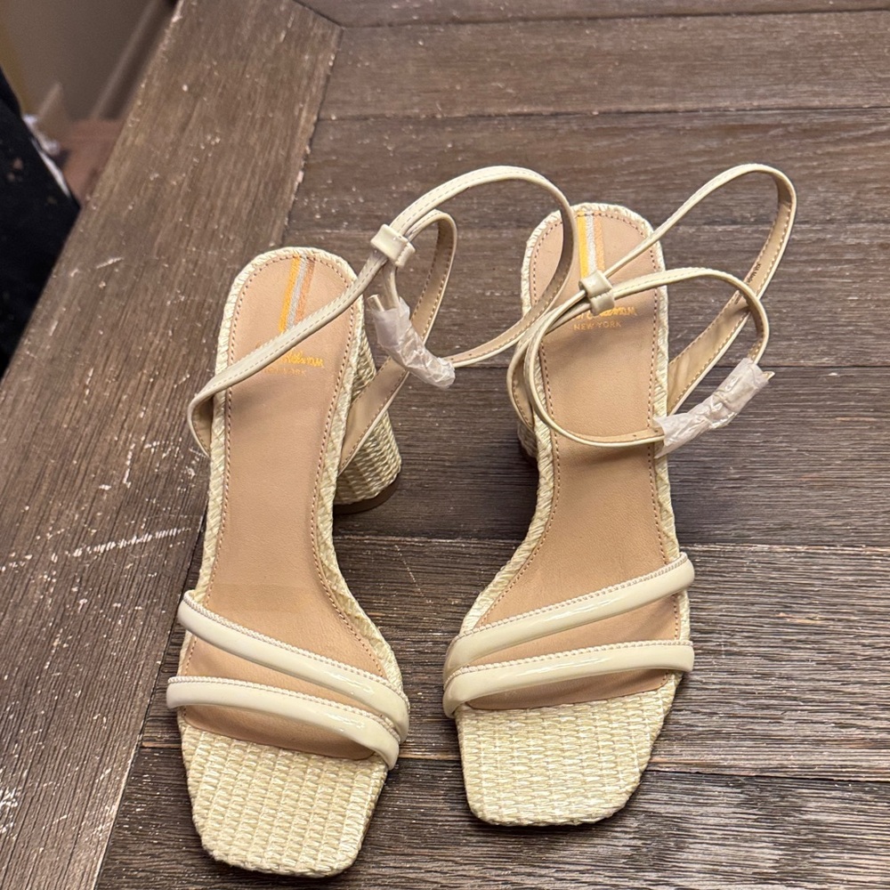 Sam Edelman Cream Strappy Sandals